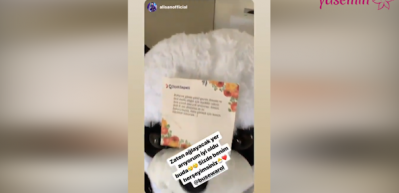 Oğlu Burak'tan Alişan'a hediye