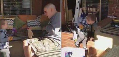 Oğluna şok yaşatan baba