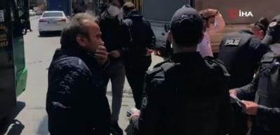 Okmeydanı&rsquo;nda minib&uuml;s denetiminde ilgin&ccedil; diyalog