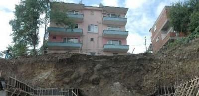 Ordu Fatsa'da toprak kayması