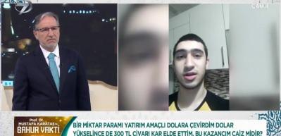 Mustafa Karataş'a sorulan ''Paramı dolara yatırıp bir miktar kar ettim, bu durum caiz midir?'' sorusu!