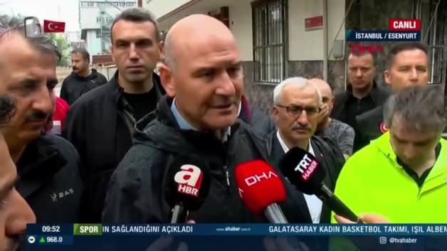 Esenyurt'u sel vurdu! Bakan Soylu nakdi yardım için müjdeyi verdi - Haber 7 GÜNCEL