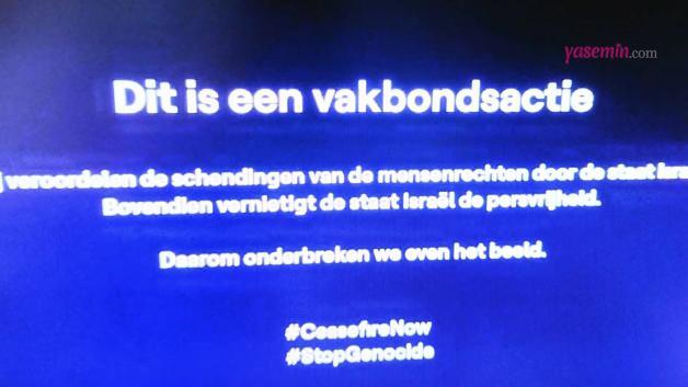 Belçika televizyonu Eurovision'da İsrail’i protesto etti:Canlı yayın kesildi o mesaj paylaşıldı