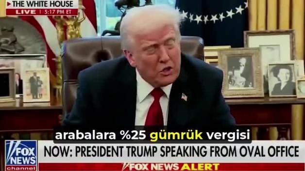 ABD Başkanı Trump, otomobil endüstrisine yönelik tarifeleri açıkladı