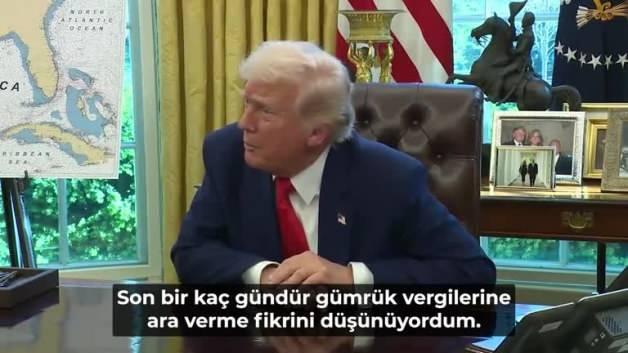 Trump: Vergilere ara verme kararını bu sabah verdim
