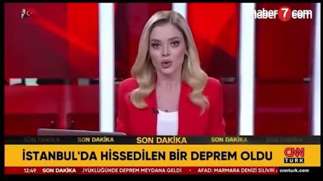 Sunucu Meltem Bozbeyoğlu, İstanbul depremine canlı yayında yakalandı Sunucu Meltem Bozbeyoğlu, İstanbul depremine canlı yayında yakalandı
