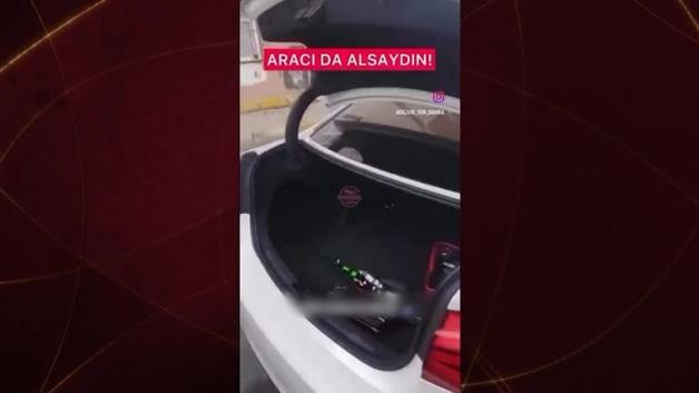 Ağzıları açık bırakan hırsızlık! Araç sahibi  manzara karşısında şaştı kaldı