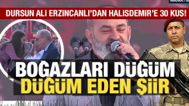 Dursun Ali Erzincanlı’dan Ömer Halisdemir’e 30 Kuş: Boğazlar düğüm düğüm