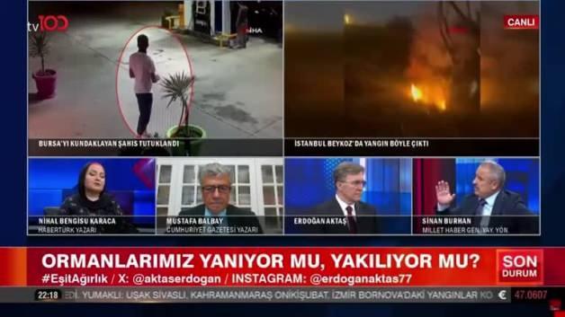 Türkiye’nin ciğerleri yanarken yine aynı provokasyon: Canlı yayında rezil oldular Türkiye’nin ciğerleri yanarken yine aynı provokasyon: Canlı yayında rezil oldular