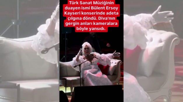 Bülent Ersoy’un Kayseri konserinde gergin anlar! Diva sahneyi birbirine kattı