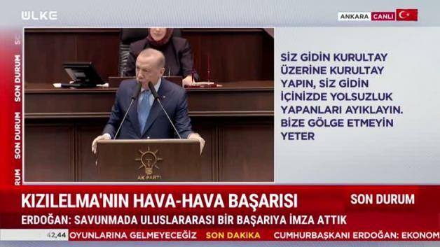 Cumhurbaşkanı Erdoğan &Ouml;zg&uuml;r &Ouml;zel'e "Celladını g&ouml;rmek istiyorsan aynaya bak" dedi