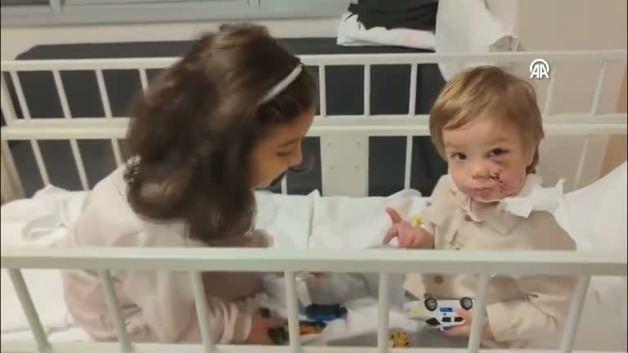  Pitbul saldırısına uğrayan minik Efe ailesiyle ilk kez buluştu