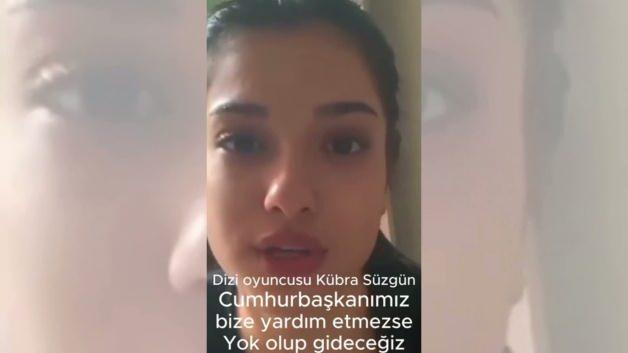Oyuncu K&uuml;bra S&uuml;zg&uuml;n, Cumhurbaşkanından yardım istedi! &Ouml;zge &Ouml;zpirin&ccedil;ci olayla ilgili konuştu