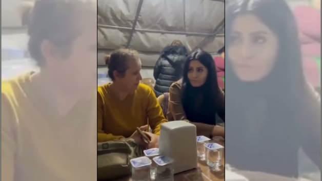 Deniz &Ccedil;akır, Hatay'da depremzedenin s&ouml;zleri karşısında konuşmakta g&uuml;&ccedil;l&uuml;k &ccedil;ekti