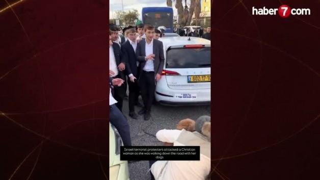 Kudüs’te yerleşimcilerden Hıristiyan kadına taciz! Kudüs’te yerleşimcilerden Hıristiyan kadına taciz!