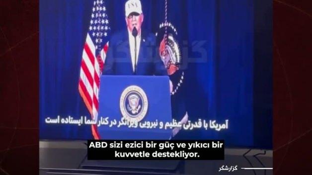 İran’ devlet televizyonuna siber saldırıyla Trump ve Netanyahu’nun konuşması yayımlandı