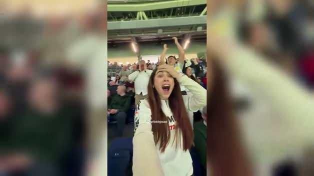 Arda Güler’in tarihi golünün tribün çekimi Arda Güler’in tarihi golünün tribün çekimi