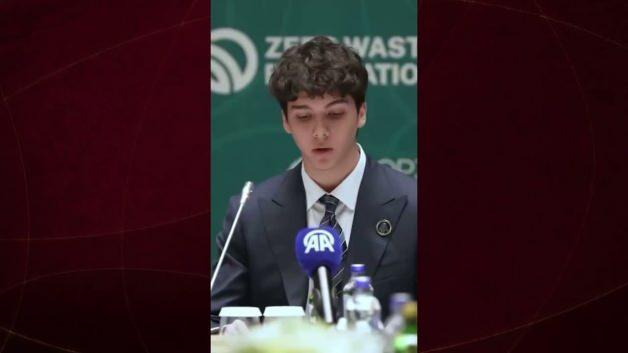 Ömer Tayyip Erdoğan’dan beğeni toplayan sunum: İngilizcesi dikkat çekti