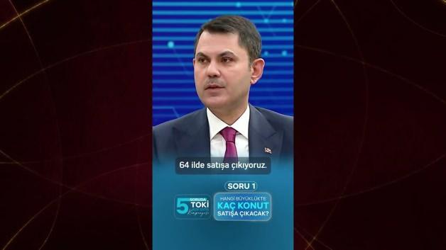 Çevre, Şehircilik ve İklim Değişikliği Bakanı Murat Kurum, TOKİ açık satış kampanyası hakkında açıklama yapıyor.