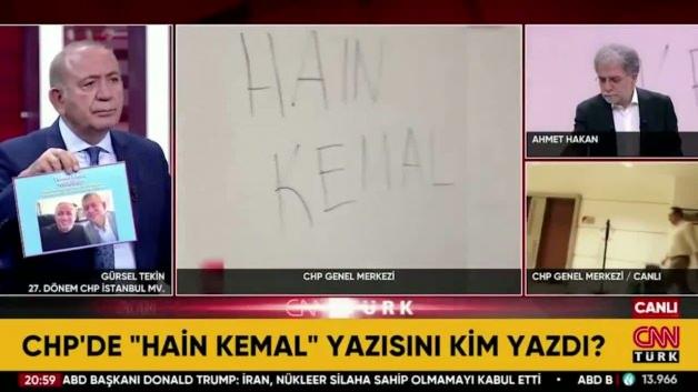Gürsel Tekin açıklamalar yaparken