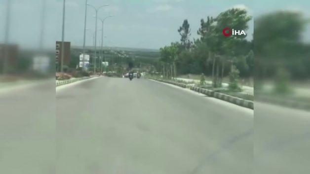 Kilis'te trafikte akrobatik hareket yapan motosiklet sürücüsüne ceza kesilmesiyle ilgili haber