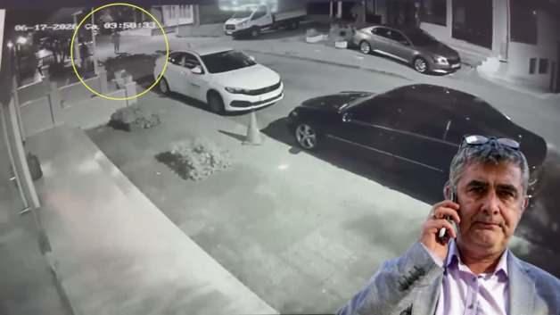 İBB Kültür A.Ş. Genel Müdür Yardımcısı Erhan Karaal'ın kaçırılma anlarına ait güvenlik kamerası görüntüsü.