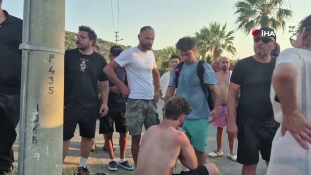 Bodrum'da market &ccedil;alışanlarıyla dizi seti g&ouml;revlileri arasında kavga &ccedil;ıktı! 1 kişi yaralandı