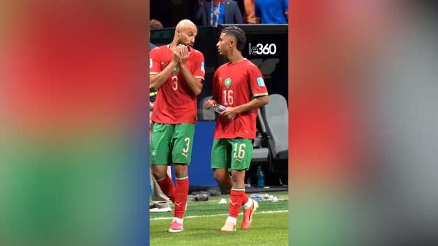 Noussair Mazraoui saha içerisinde