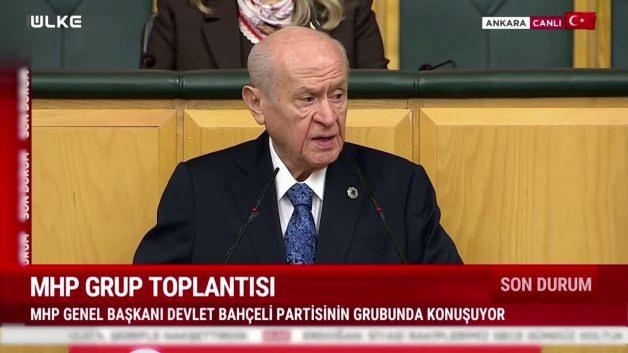 MHP lideri Devlet Bah&ccedil;eli G7 Zirvesi'nde Trump'ın s&ouml;zleri &uuml;zerinden AB'ye y&uuml;klendi