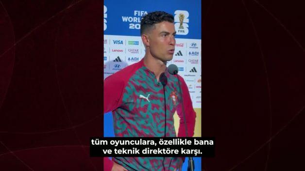 Cristiano Ronaldo basın toplantısında