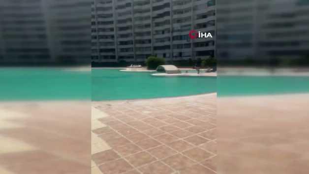 Mersin'de tesettürlü bir kadının havuza alınmaması olayıyla ilgili tutuklama haberi.
