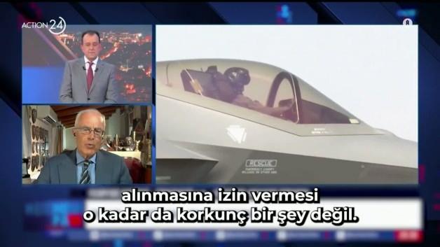 Yunan televizyonunda Türkiye'nin askeri gücü ve savaş uçakları konuşuluyor.