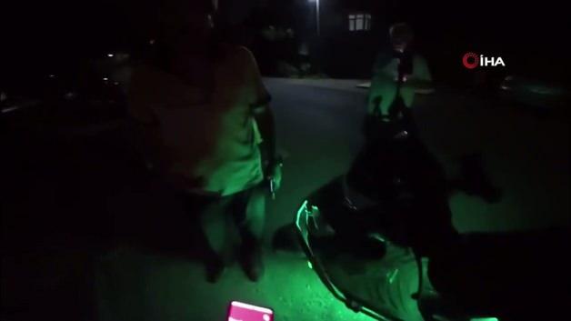 Ataşehir’de güvenlik görevlilerinden kuryeye saldırı: O anlar kask kamerasında