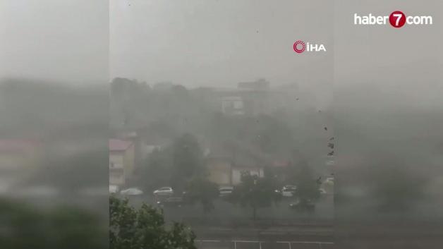 Romanya'da fırtına sonrası oluşan hasar