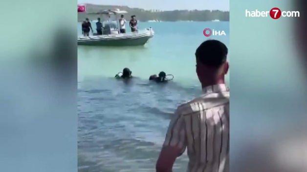 Adana'da Seyhan Baraj Gölü'nde kurtarma çalışması