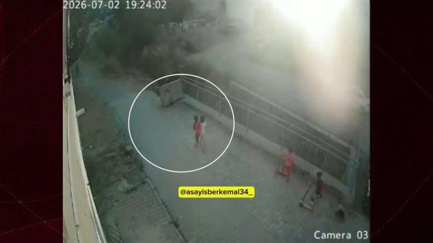 Arnavutköy'de bir çocuğun yüksek bir yerden itildiği anı gösteren temsili bir görsel.