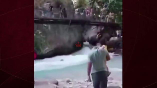 Saklıkent Kanyonu'nda kurtarma anı
