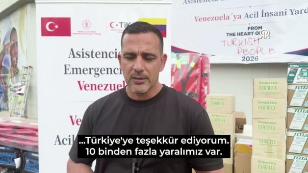 Venezuela Valisi Jose Alejandro Teran, Türkiye'nin deprem yardımları için teşekkür ediyor.