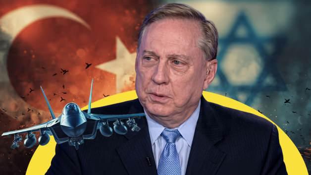 ABD'li emekli albay Douglas Macgregor'un İsrail ve Türkiye hakkında yaptığı açıklamalardan bir görüntü.