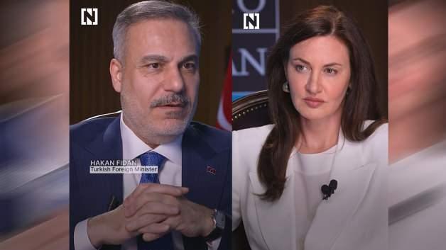 Dışişleri Bakanı Hakan Fidan konuşma yaparken