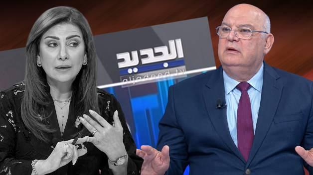 Lübnan televizyonunda Türkiye haritası ve Türk bayrağı görseli.