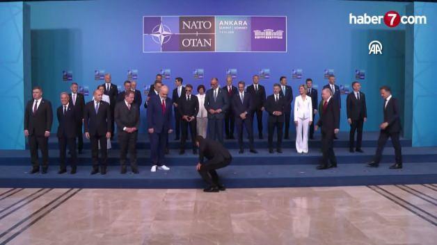 İtalya Başbakanı Giorgia Meloni'nin NATO Zirvesi'nde Donald Trump'ı görünce başını çevirdiği an.