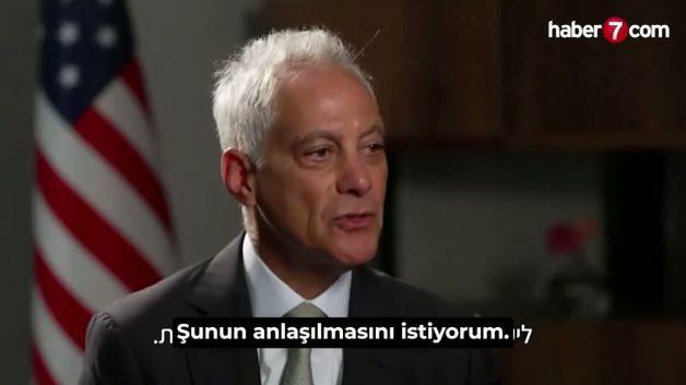Rahm Emanuel'in İsrail'in dış politikasına ilişkin değerlendirmelerini içeren haber görseli.