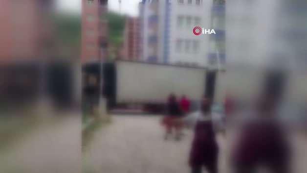Gümüşhane'de nakliye firmasının fiyat artışı iddiasıyla ilgili adliyede çekilmiş bir fotoğraf.