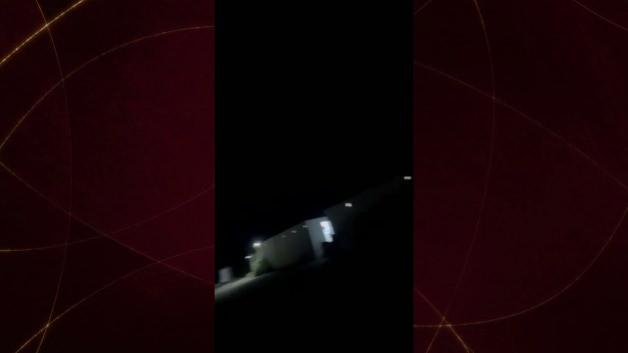 Urundi'de ABD askerlerini hedef alan saldırıya ait güvenlik kamerası görüntüleri.