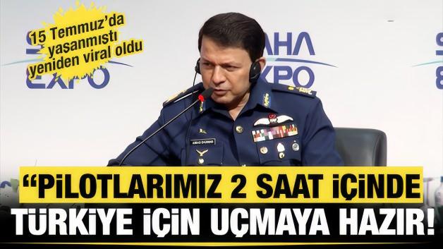 Erdoğan'a bizzat ilettiler: Pilotlarımız 2 saat i&ccedil;inde T&uuml;rkiye i&ccedil;in u&ccedil;maya hazır