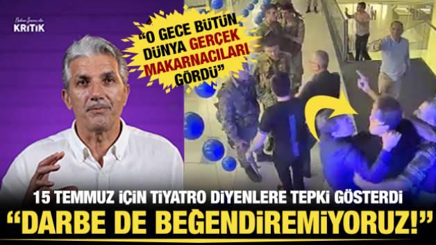 Gazeteci Nedim Şener'in 15 Temmuz darbe girişimi hakkındaki yorumlarına yönelik tepkisini gösteren görsel.