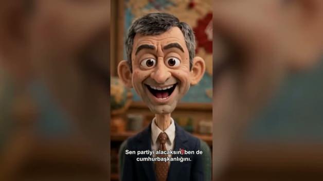 CHP logosu ve kurultay sürecini temsil eden görseller içeren bir animasyon.