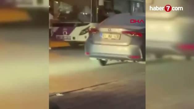 Adana'da otobüs şoförüne yönelik saldırı anı