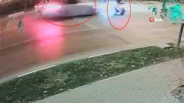 Bursa'daki dehşet anları ortaya &ccedil;ıktı: 150 km hızla gelen ara&ccedil; ATV'yi b&ouml;yle bi&ccedil;ti!